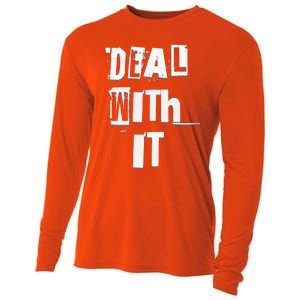 Deal With It Graffiti Streetwear Meaningful Gift Cooling Performance Long Sleeve Crew