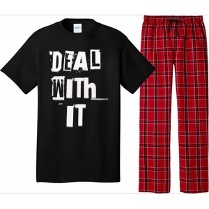 Deal With It Graffiti Streetwear Meaningful Gift Pajama Set