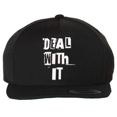 Deal With It Graffiti Streetwear Meaningful Gift Wool Snapback Cap