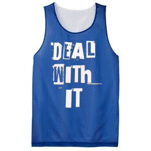 Deal With It Graffiti Streetwear Meaningful Gift Mesh Reversible Basketball Jersey Tank