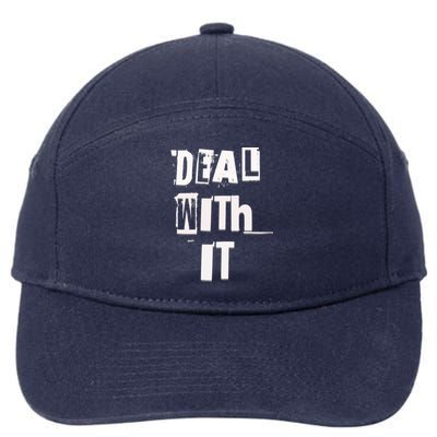 Deal With It Graffiti Streetwear Meaningful Gift 7-Panel Snapback Hat