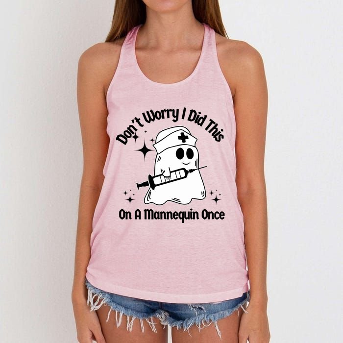 Don’T Worry I Did This On A Mannequin Once Women's Knotted Racerback Tank