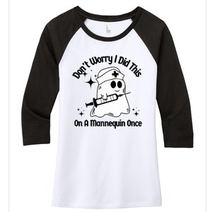 Don’T Worry I Did This On A Mannequin Once Women's Tri-Blend 3/4-Sleeve Raglan Shirt