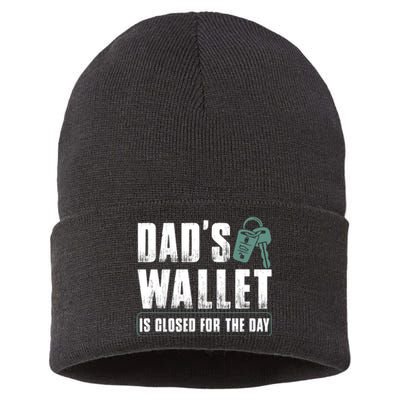 Dads Wallet Is Closed For The Day Sustainable Knit Beanie