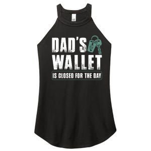 Dads Wallet Is Closed For The Day Women's Perfect Tri Rocker Tank