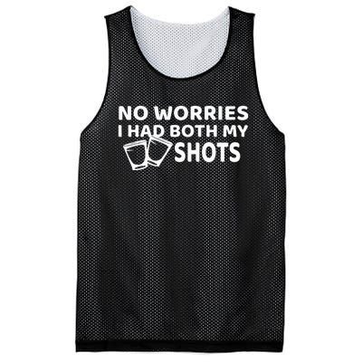 Don't Worry I've Had Both of My Shots Funny Mesh Reversible Basketball Jersey Tank