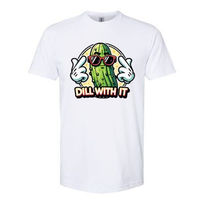 Dill With It Funny Pickle Vegetable Pun Softstyle® CVC T-Shirt