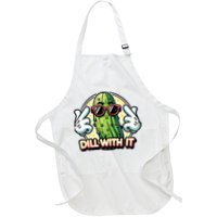 Dill With It Funny Pickle Vegetable Pun Apron