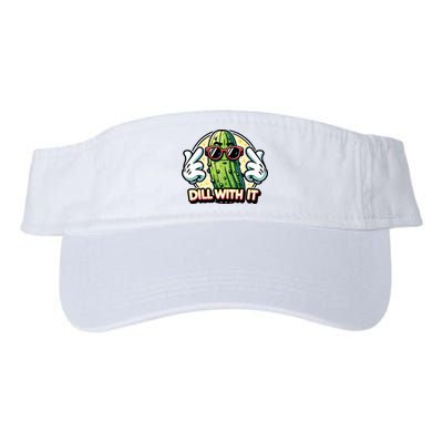 Dill With It Funny Pickle Vegetable Pun Visor