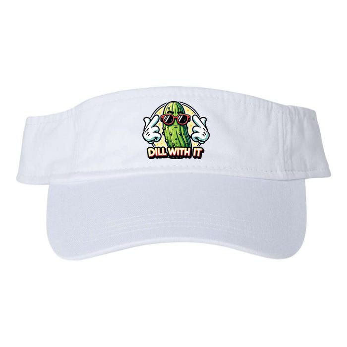 Dill With It Funny Pickle Vegetable Pun Visor