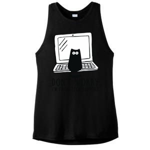 Don't Worry I'm From Tech Support Funny Cat Ladies PosiCharge Tri-Blend Wicking Tank