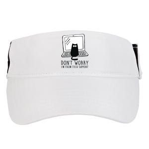 Don't Worry I'm From Tech Support Funny Cat Adult Drive Performance Visor