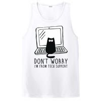 Don't Worry I'm From Tech Support Funny Cat PosiCharge Competitor Tank