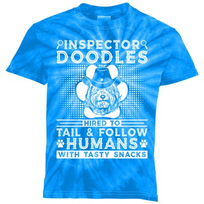 Dog Walker Inspector Sheriff Dog Trainer Goldendoodle Great Gift Kids Tie-Dye T-Shirt