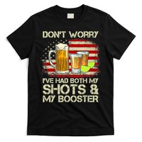 Don't Worry I've Had Both My Shots And Booster American Flag T-Shirt