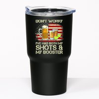 Don't Worry I've Had Both My Shots And Booster American Flag Tumbler