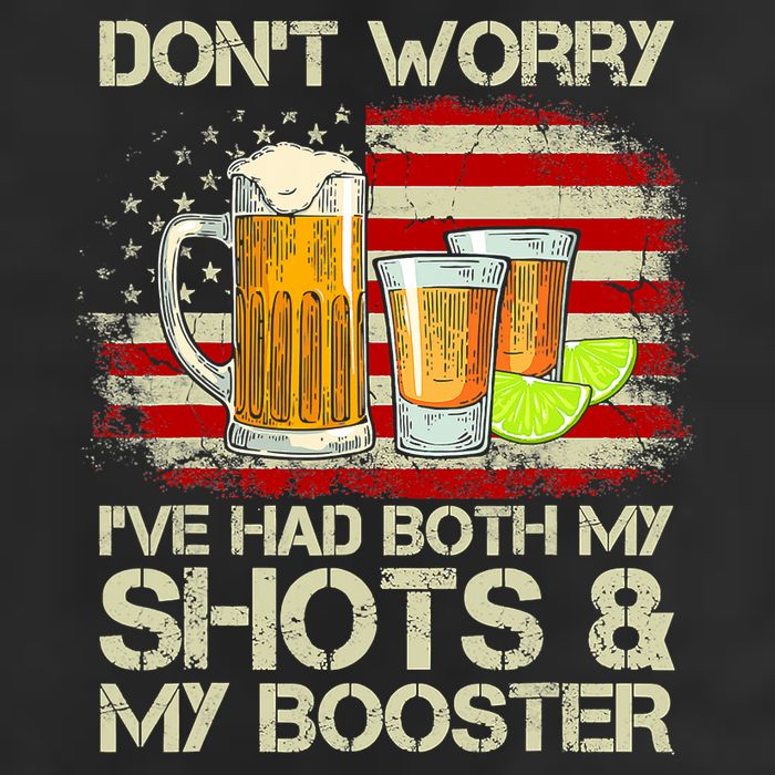 Don't Worry I've Had Both My Shots And Booster American Flag 25L Jumbo Tote