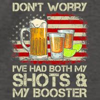 Don't Worry I've Had Both My Shots And Booster American Flag Vector Backpack