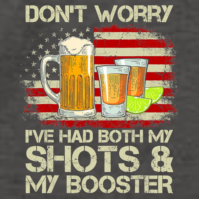 Don't Worry I've Had Both My Shots And Booster American Flag Vector Backpack