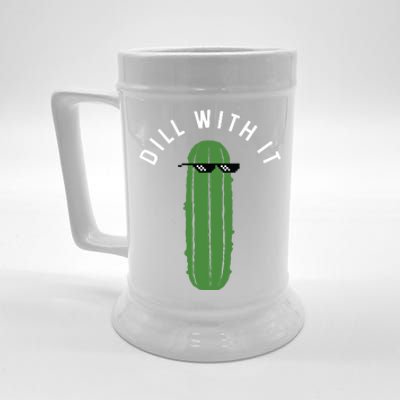 Dill With It Funny Beer Stein