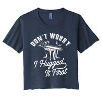 Don't Worry I Hugged It First Lumberjack Chainsaw Crop Top
