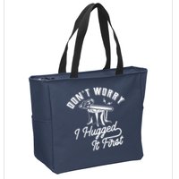 Don't Worry I Hugged It First Lumberjack Chainsaw Zip Tote Bag