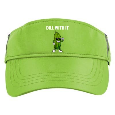 Dill With It Funny For Pickles Lover Adult Drive Performance Visor