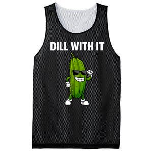 Dill With It Funny For Pickles Lover Mesh Reversible Basketball Jersey Tank