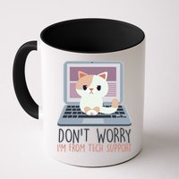 Don't Worry I'm From Tech Support Computer Cat Coffee Mug