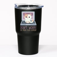 Don't Worry I'm From Tech Support Computer Cat Tumbler