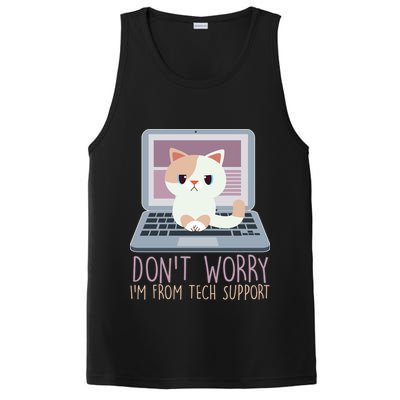 Don't Worry I'm From Tech Support Computer Cat PosiCharge Competitor Tank
