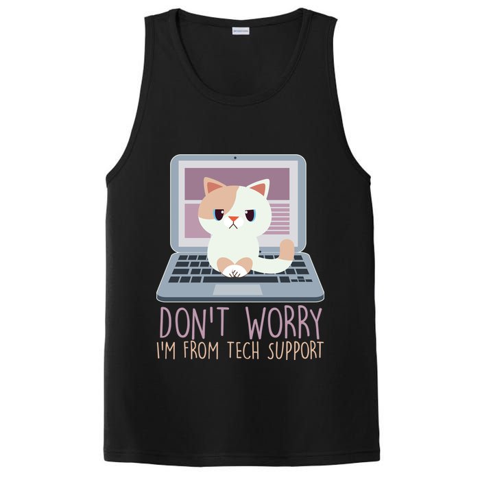 Don't Worry I'm From Tech Support Computer Cat PosiCharge Competitor Tank