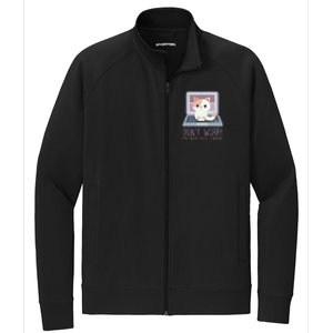 Don't Worry I'm From Tech Support Computer Cat Stretch Full-Zip Cadet Jacket