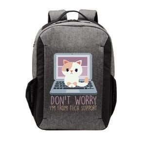 Don't Worry I'm From Tech Support Computer Cat Vector Backpack