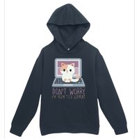 Don't Worry I'm From Tech Support Computer Cat Urban Pullover Hoodie