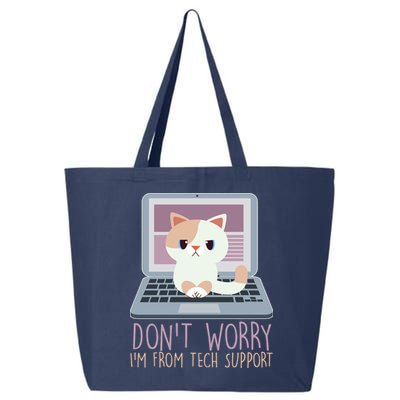 Don't Worry I'm From Tech Support Computer Cat 25L Jumbo Tote