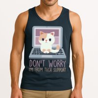Don't Worry I'm From Tech Support Computer Cat Tank Top
