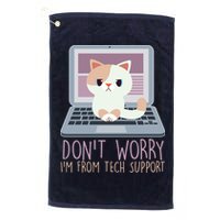 Don't Worry I'm From Tech Support Computer Cat Golf Towel