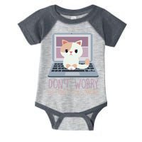 Don't Worry I'm From Tech Support Computer Cat Infant Baby Jersey Bodysuit