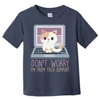 Don't Worry I'm From Tech Support Computer Cat Toddler T-Shirt
