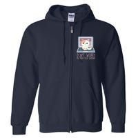 Don't Worry I'm From Tech Support Computer Cat Full Zip Hoodie