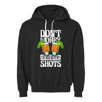 Don't Worry I Had Both My Shots Funny Tequila Drinking Garment-Dyed Fleece Hoodie