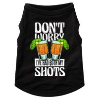 Don't Worry I Had Both My Shots Funny Tequila Drinking Doggie Tank