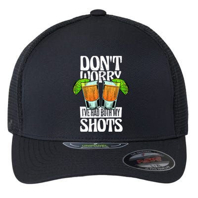 Don't Worry I Had Both My Shots Funny Tequila Drinking Flexfit Unipanel Trucker Cap
