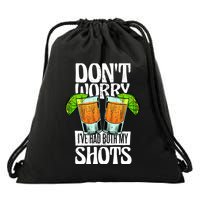 Don't Worry I Had Both My Shots Funny Tequila Drinking Drawstring Bag