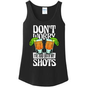 Don't Worry I Had Both My Shots Funny Tequila Drinking Ladies Essential Tank