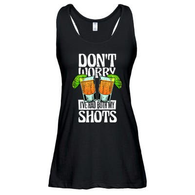 Don't Worry I Had Both My Shots Funny Tequila Drinking Ladies Essential Flowy Tank