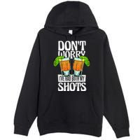 Don't Worry I Had Both My Shots Funny Tequila Drinking Premium Pullover Hoodie