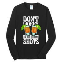 Don't Worry I Had Both My Shots Funny Tequila Drinking Tall Long Sleeve T-Shirt