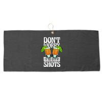 Don't Worry I Had Both My Shots Funny Tequila Drinking Large Microfiber Waffle Golf Towel